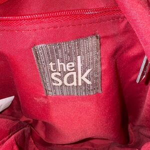 The Sak Cherry Red Woven Bag
